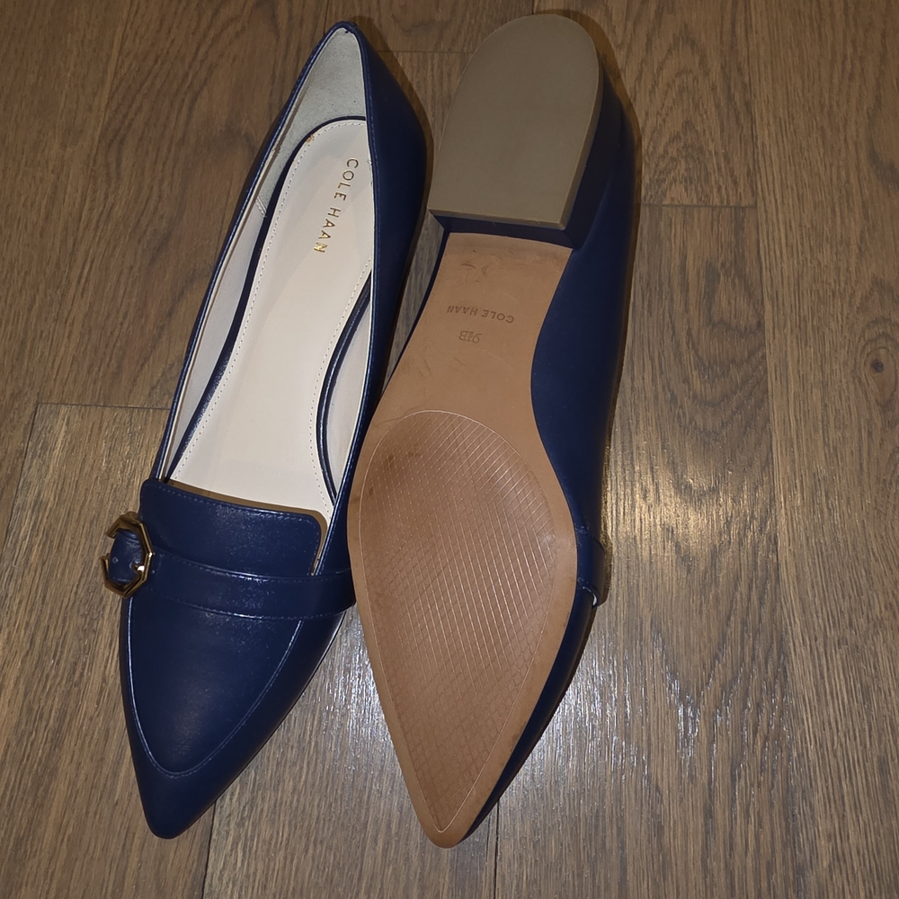 BRAND NEW Cole Haan Women's Blue Loafers - Picture 4 of 8
